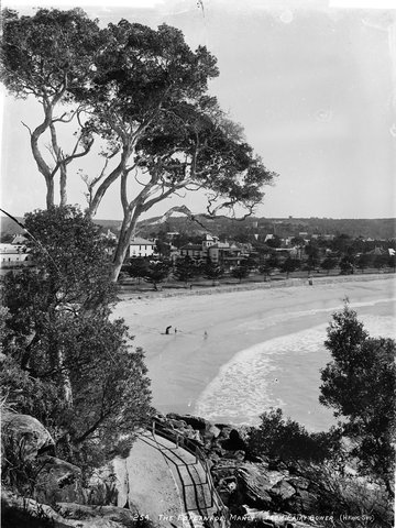 The Esplanade, Manly, from Fairy Bower from The Powerhouse Museum, c. 1900
