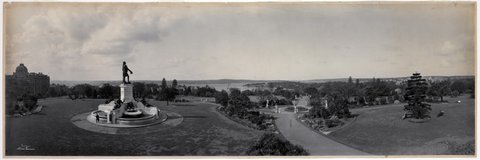 Panorama of Palace Gardens and Farm Cove, 1903 - by Melvin Vaniman