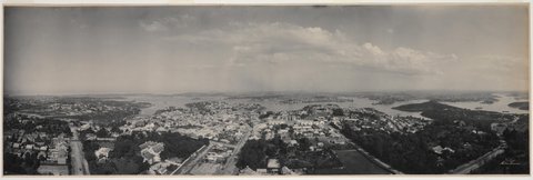 Panorama of Sydney from a balloon, 1904 -by Melvin Vaniman