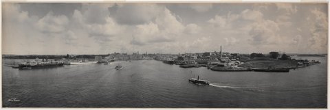 Panorama of Bennelong Point, Circular Quay and Dawes Point, 1904 - by Melvin Vaniman