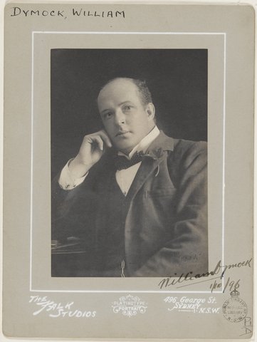 William Dymock (1861-1900), Australian bookseller, 1896
