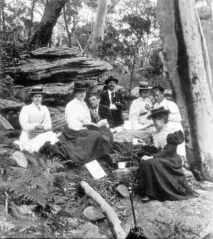 Parsons family picnic group, Georges River, NSW, c.1905. Photographer Unknown, c. 1905