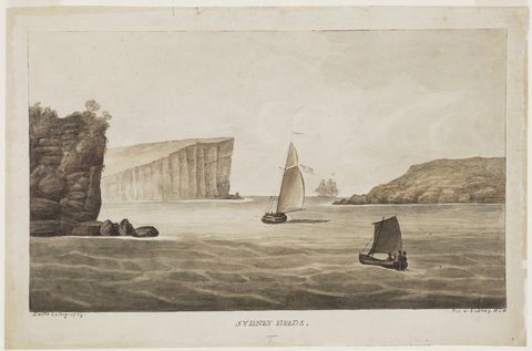 Sydney Heads Augustus Earle ca. 1826, c. 1826