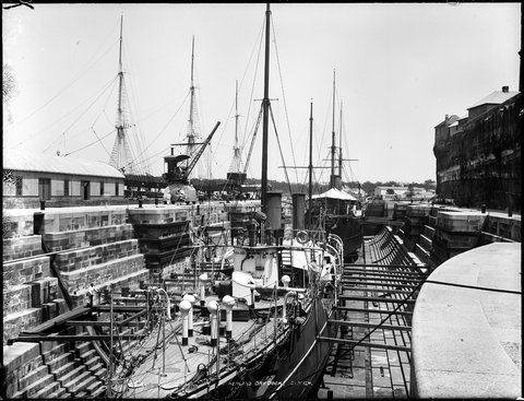Sutherland Dry Dock, Sydney, c. 1900