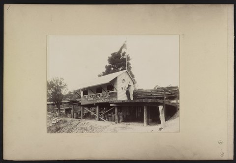 Office of Ryland & Morse for the Hawkesbury River Railway Bridge project, Bangar Island, New South Wales, Australia LCCN2016651640, 1887