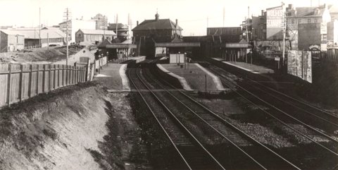Newtown station 1895, c. 1895