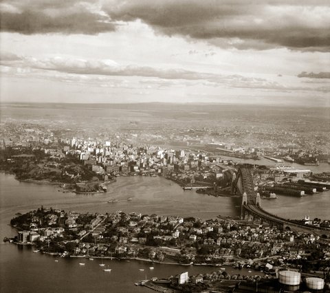 Sydney's skyline aerial, 1937