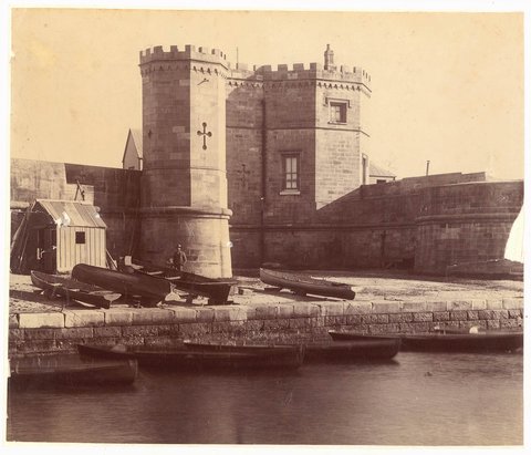 Fort Macquarie ca.1870 from Sydney Streets and Buildings, 1861-ca.1900 chiefly by Kerry & Co, c. 1870