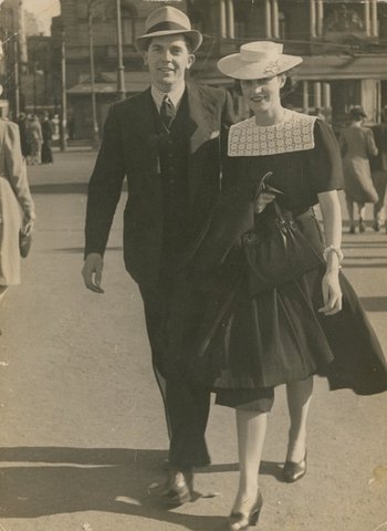 Len Siffleet and his fiancee Clarice Lane, c. 1941