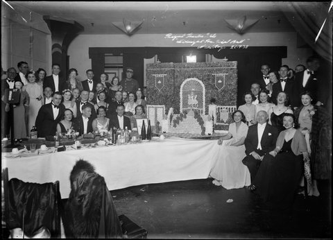 Regent Theatre table at Midnight Theatrical Ball from The Powerhouse Museum, 1930–50
