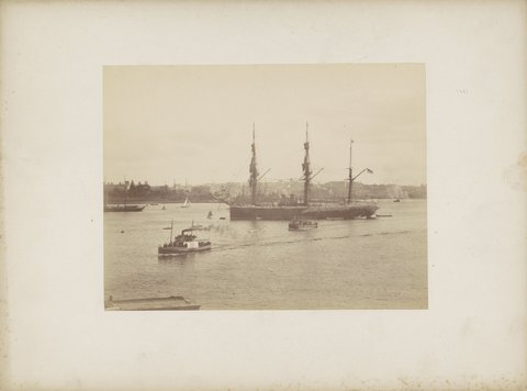 Schepen in de haven van (vermoedelijk) Sydney, RP-F-F01103-U, 1890–1910