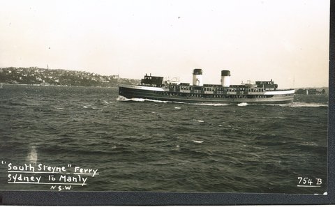 Sydney Ferry SOUTH STEYNE, c. 1939