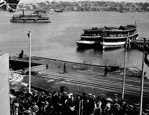 Sydney Ferries LADY RAWSON, BRONZEWING, KOOKOOBURRA 1912, c. 1912