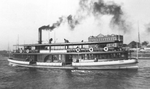 Sydney Ferry LADY HAMPDEN in Sydney Cove c. 1920s
