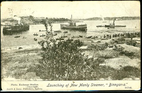 Sydney Ferry BINNGARRA Launch day, 1905