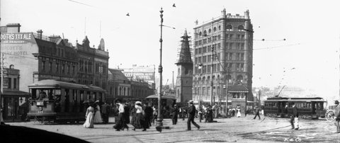 Railway Square, Kerry and Co, Sydney from The Powerhouse Museum Collection (cropped), c. 1900
