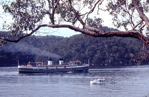 Sydney Ferry SOUTH STEYNE ocean cruise to Cottage Point in Broken Bay Hawkesbury River, 1970