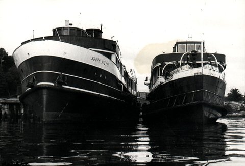 Sydney ferries SOUTH STEYNE and BELLUBERA, 1975