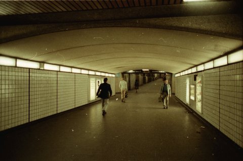 Devonshire Street Pedestrian Tunnel in the 1970s