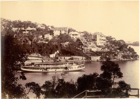 Sydney Ferry KUMMULLA in Mosman Bay circa 1900