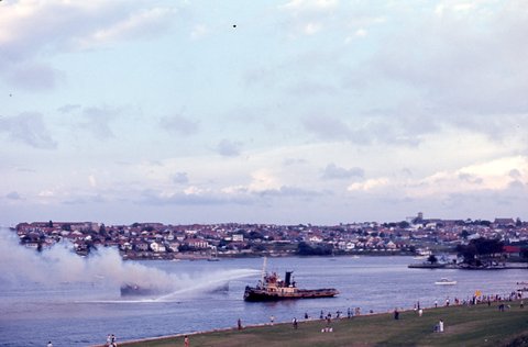 Sydney Ferry LADY SCOTT in Iron Cove off Drummoyne 6 Nov 1972