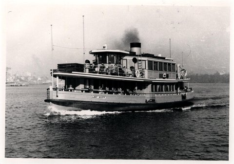 Sydney Ferry LADY SCOTT following conversion to diesel 1950s