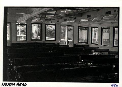 Sydney Ferry NORTH HEAD interior upper deck 1980