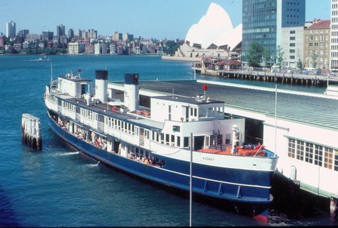 Sydney Ferry NORTH HEAD at Circular Quay 9 January 1981