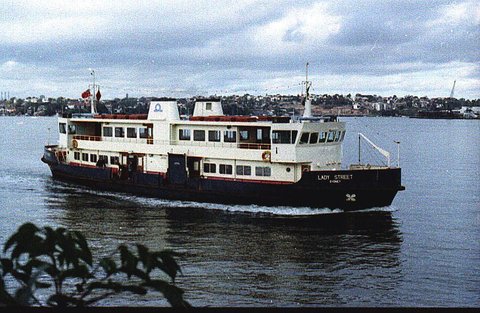 Sydney Ferry LADY STREET 1990