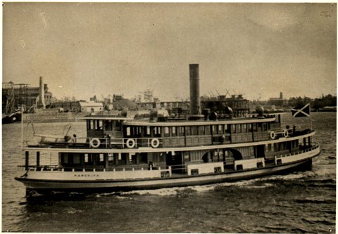 Sydney Ferries KAMERUKA as a steamer 1920s