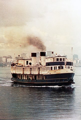 Sydney ferry NORTH HEAD on Sydney Harbour 1978
