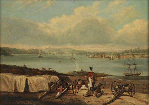 Port Jackson from Dawes Point, ca. 1842 J.S. Prout, c. 1842