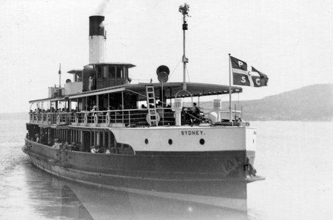 Sydney Ferry KURRINGAI circa 1902, c. 1902