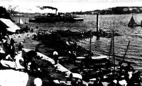 Sydney Ferry KURRINGAI at Bradleys Head 1923