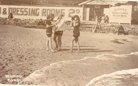 Ladies dressing rooms, c. 1910