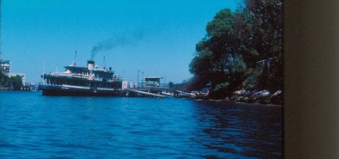 Sydney ferry KARINGAL at Old Cremorne Wharf 1982
