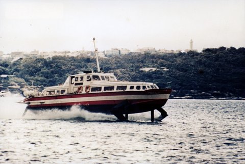 Sydney hydrofoil ferry MANLY III 1960s or 1970s, 1964–80