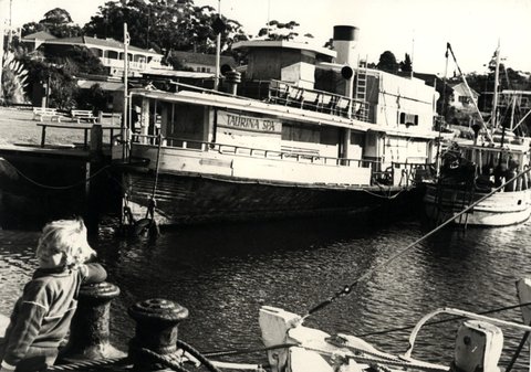 Sydney ferry LADY DENMAN arrives at Huskisson 1981
