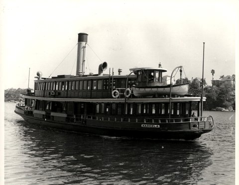 Sydney ferry KAREELA in Mosman Bay circa 1959, c. 1959