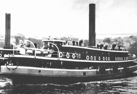 Sydney ferry KOOMPARTOO on the Milsons Point run 1920s