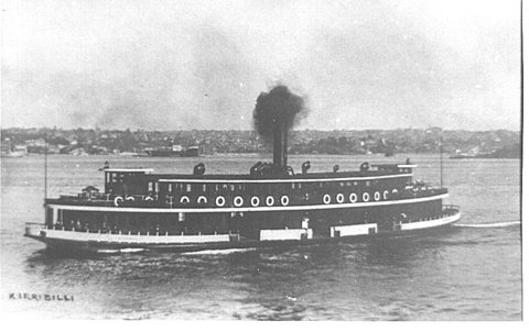 Sydney ferry KIRRIBILLI (1900 to 1934), 1900–34