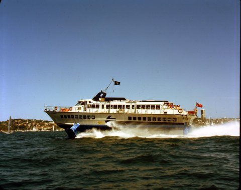 Sydney hydrofoil ferry SYDNEY on its way to Manly 1985 or 1986