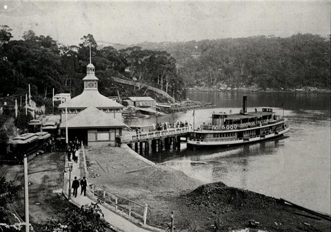 Sydney ferry WALLAROO at Mosman Bay between 1896 and 1914, 1896–1914