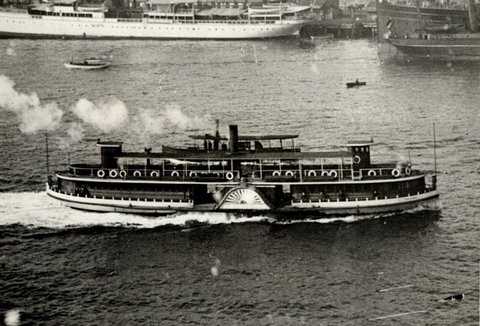 Sydney ferry BUNYA BUNYA after enclosed wheelhouses added 1905