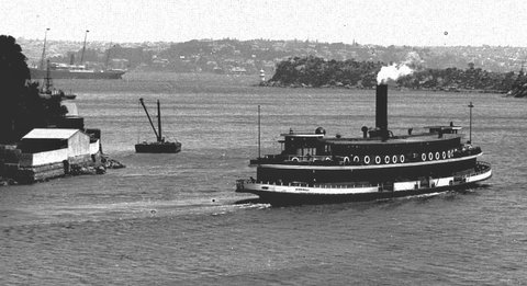 Sydney ferry KIRRIBILLI leaving Mosman Bay, 1900–34