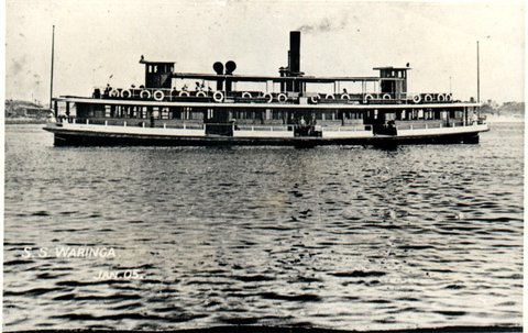 Sydney ferry WARINGA later KARAGA in January 1905
